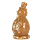 Kerstdecoratie Sneeuwpop 11x8x16 cm Bruin Keramiek