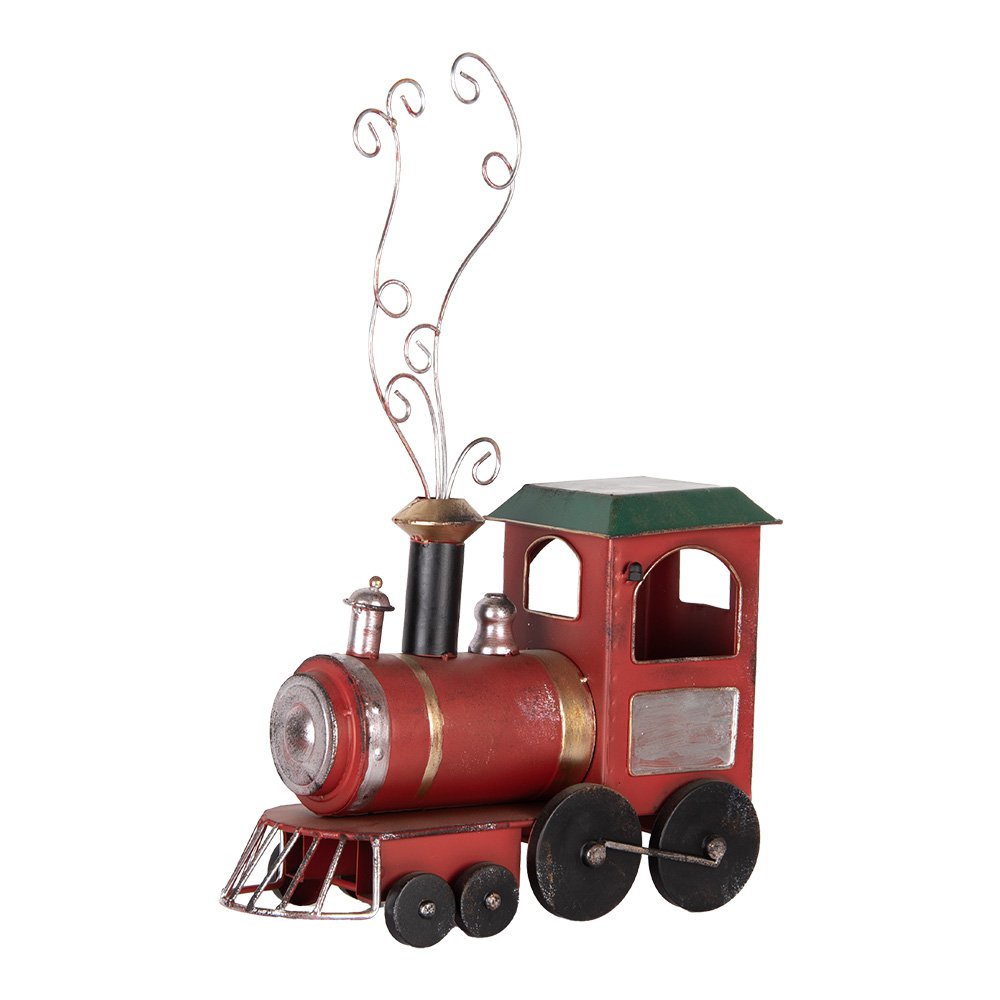 Kerstdecoratie Beeld 63x15x38 cm Rood Metaal