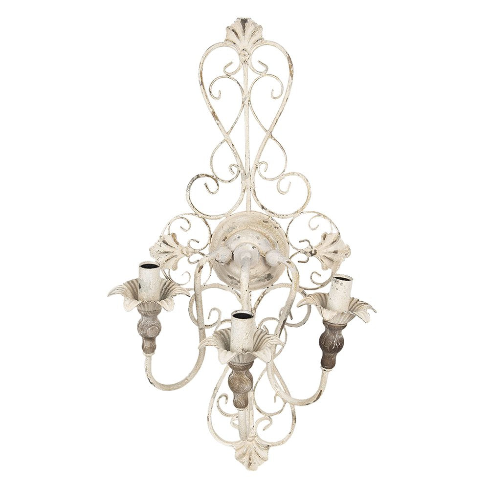 Wandlamp 40x29x70 cm Wit IJzer Muurlamp