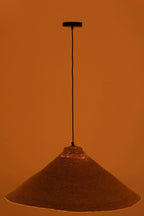 J-Line hanglamp Kegel - zeegras - naturel