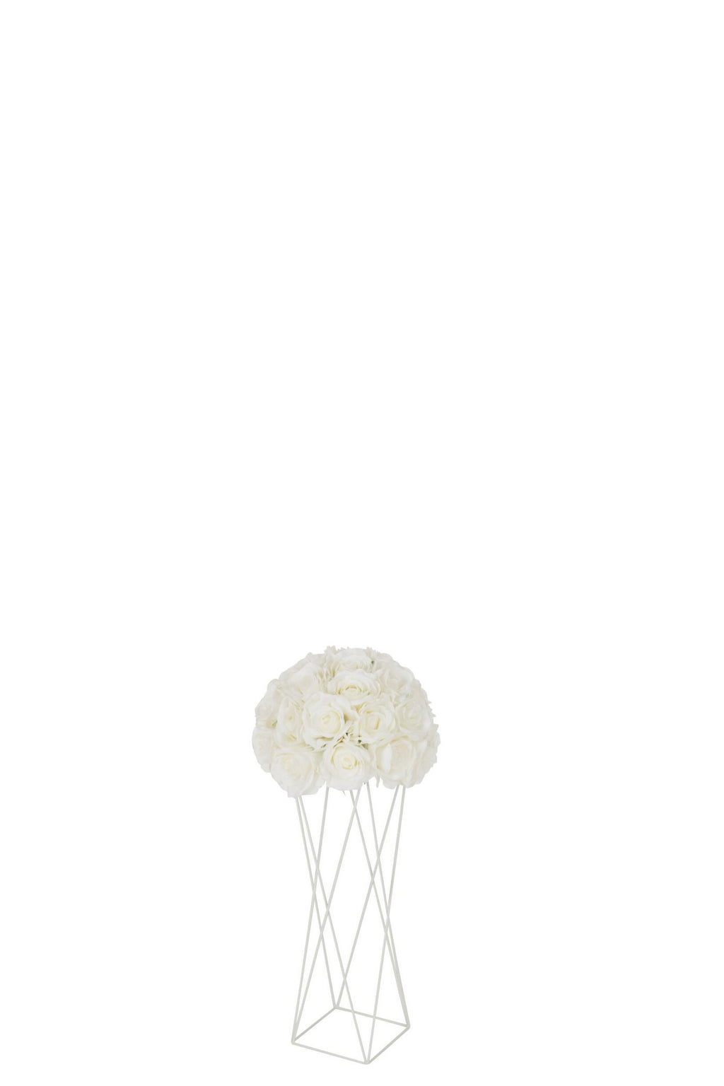 J-Line staander Kruis - metaal - wit - small - 55 cm hoog