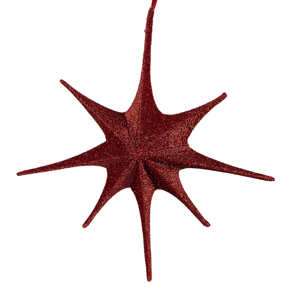 Kersthanger Ster 70x10x70 cm Rood Papier Decoratie Hanger