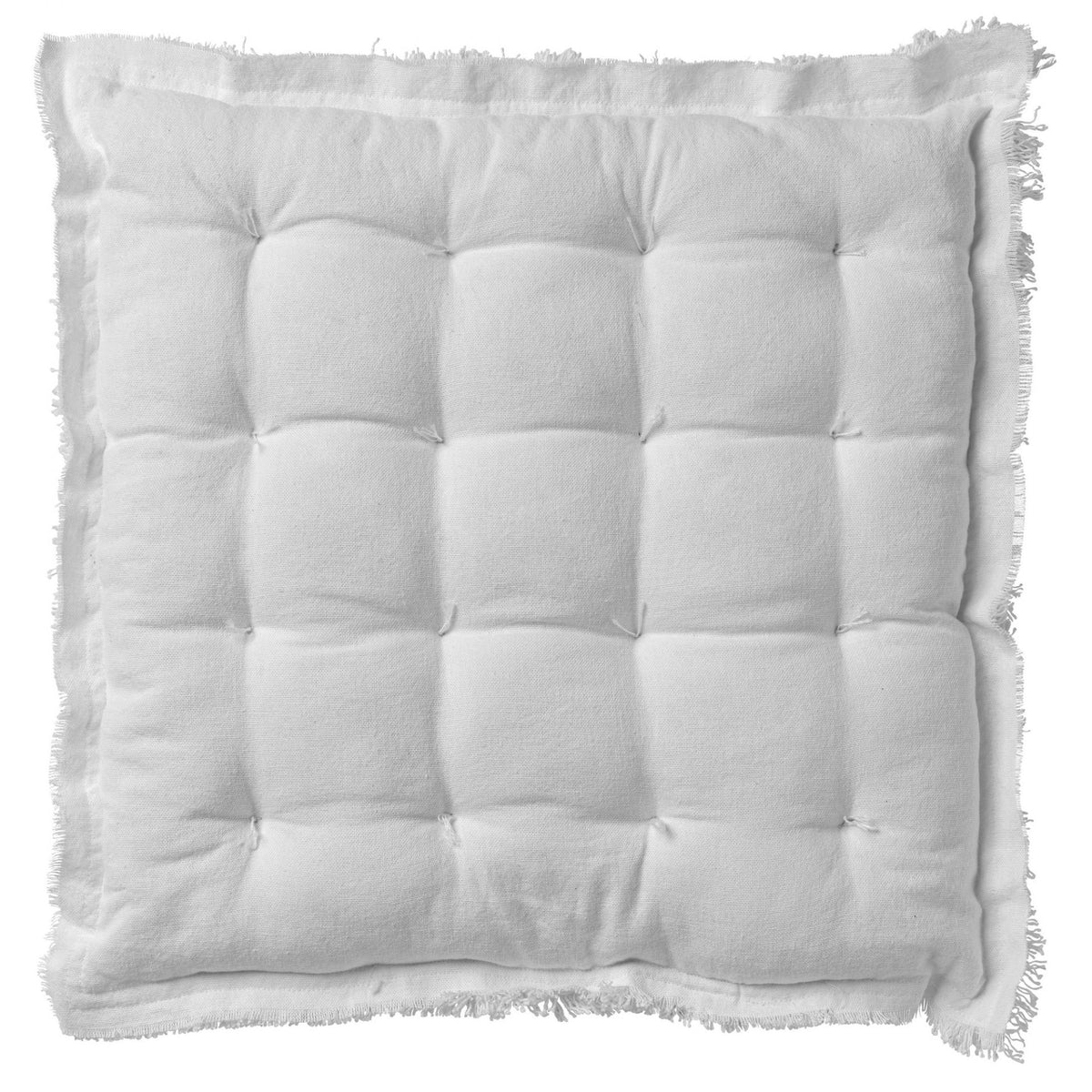 Dutch Decor Burto - Zitkussen 40x40 cm Sneeuwwitje - gebroken wit
