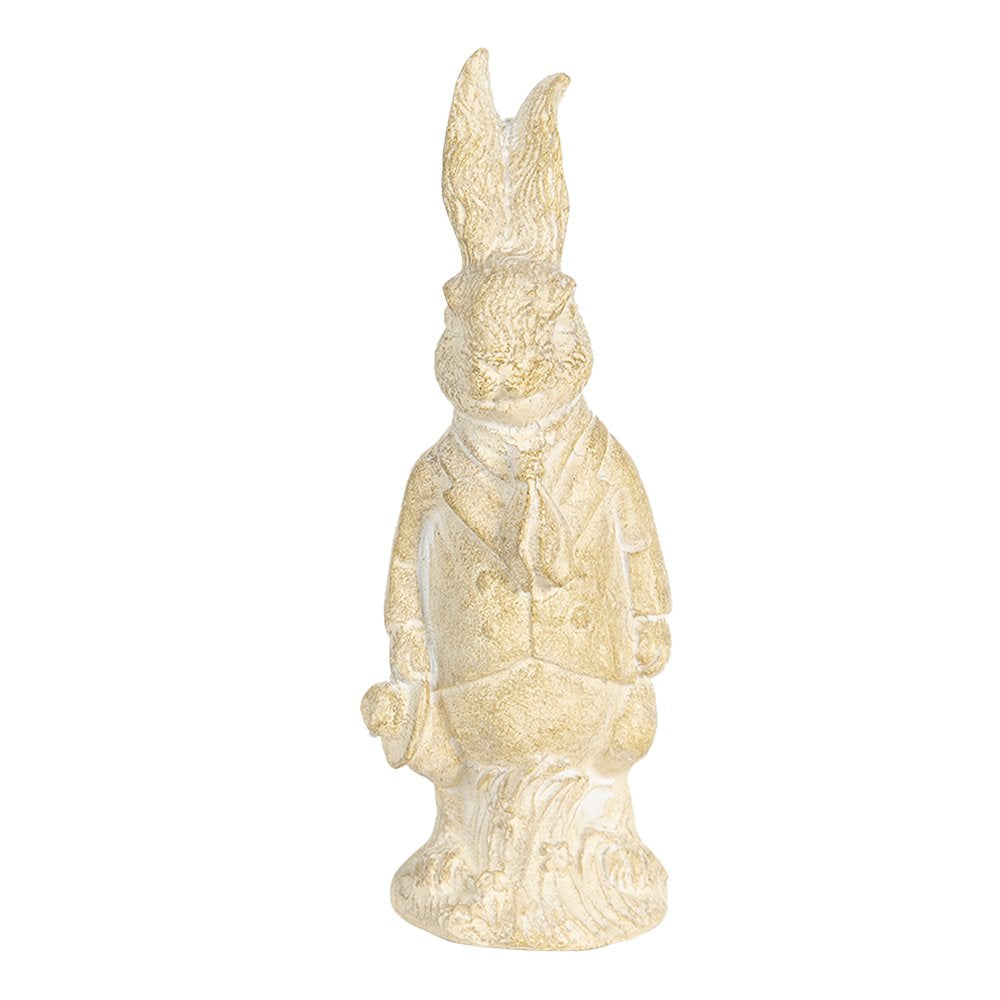 Beeld Konijn 11 cm Wit Kunststof