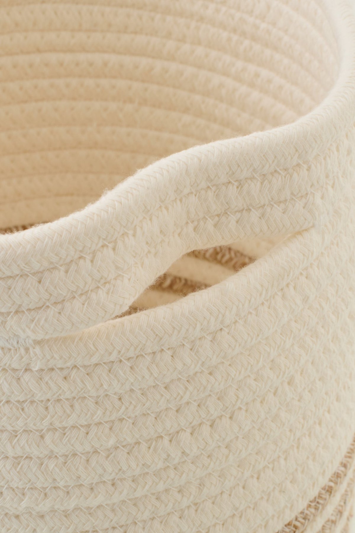 J-Line mand Gestreept - polyester - wit/beige - set van 3