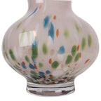 Vaas Ø 10x23 cm Roze Glas