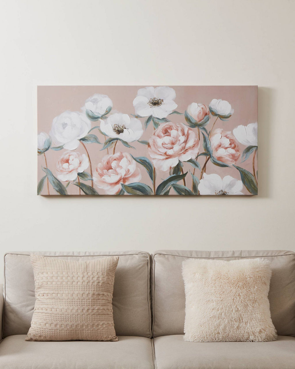 Schilderij Alaminos Taupe 120x60 cm