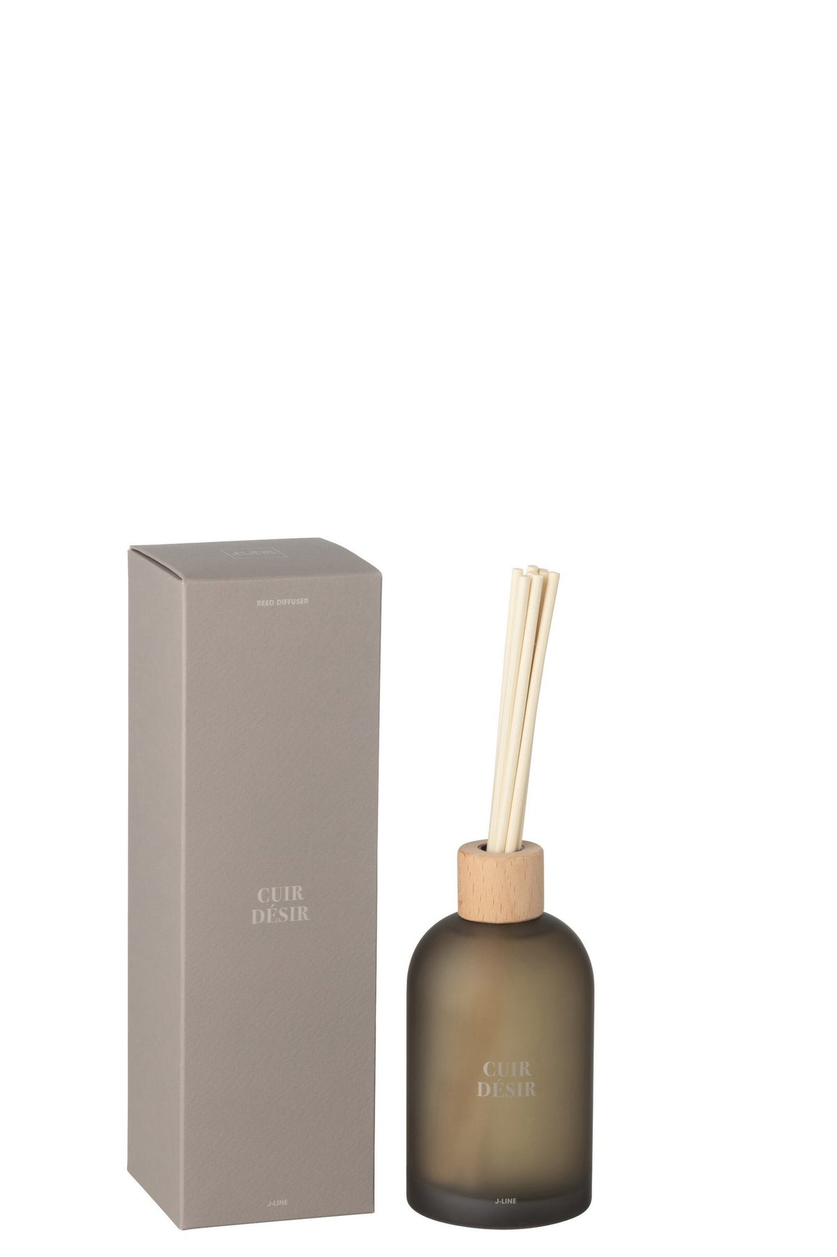 J-Line geurstokjes Accords Essentiels - Cuir Désir - bruin - 250 ml
