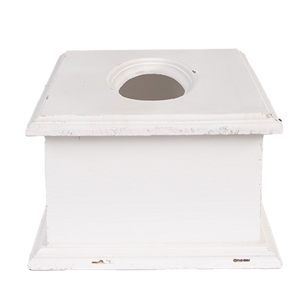Tissue Box 28x16x10 cm Wit Hout