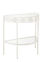 J-Line console Vis - ijzer - wit