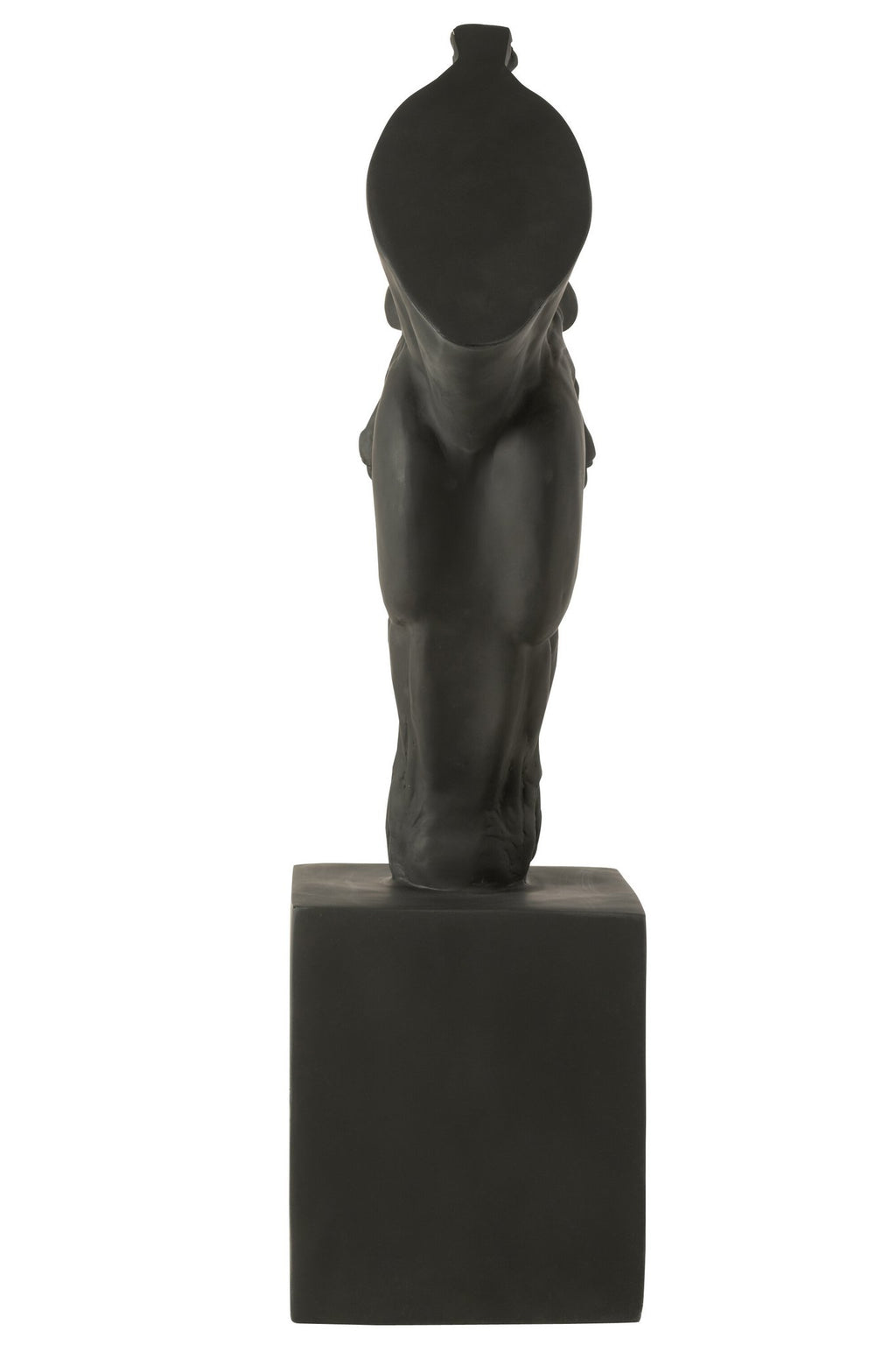 J-Line decoratie Paard Op Voet - polyresin - zwart - L