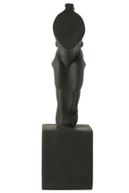 J-Line decoratie Paard Op Voet - polyresin - zwart - L