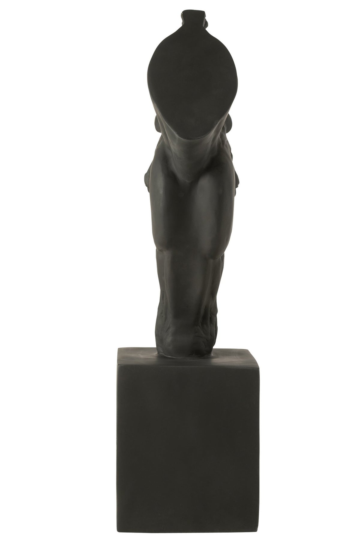 J-Line decoratie Paard Op Voet - polyresin - zwart - L