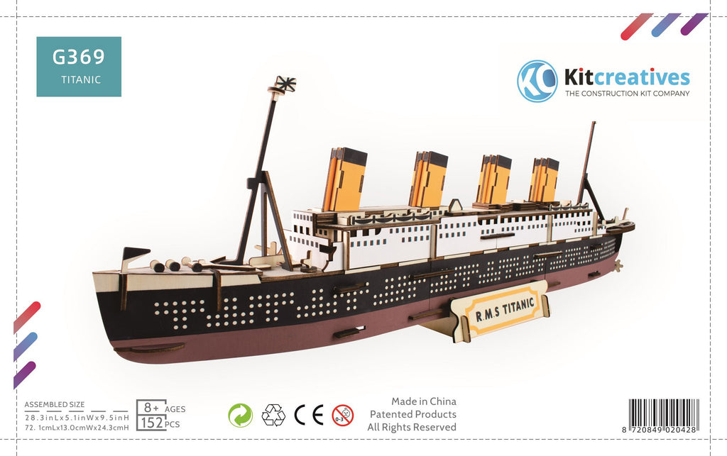 Bouwpakket Titanic van hout