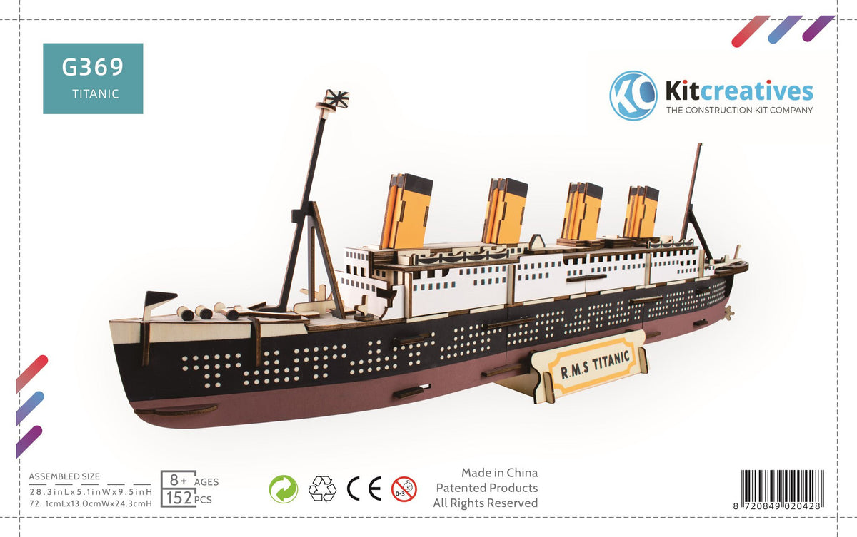 Bouwpakket Titanic van hout