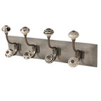 Wandkapstok 4 Haken 45x10x18 cm Wit Hout