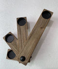 Houten kandelaar naturel