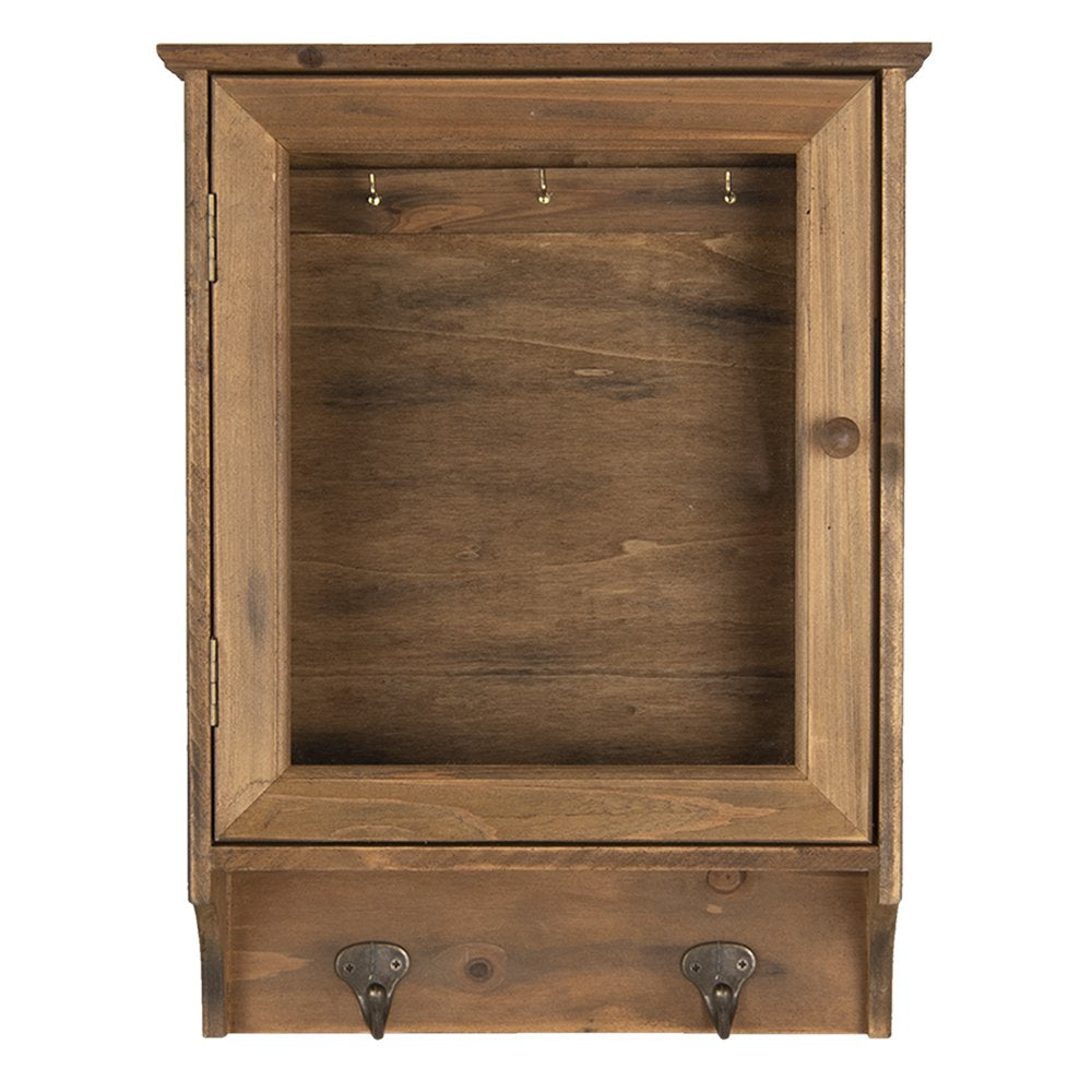Sleutelkastje 29x8x40 cm Bruin Hout Sleutelhouder