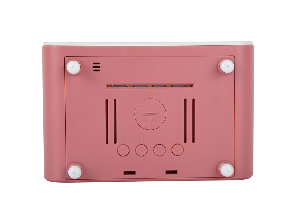 Wekker met dikke LED en telefoonoplader