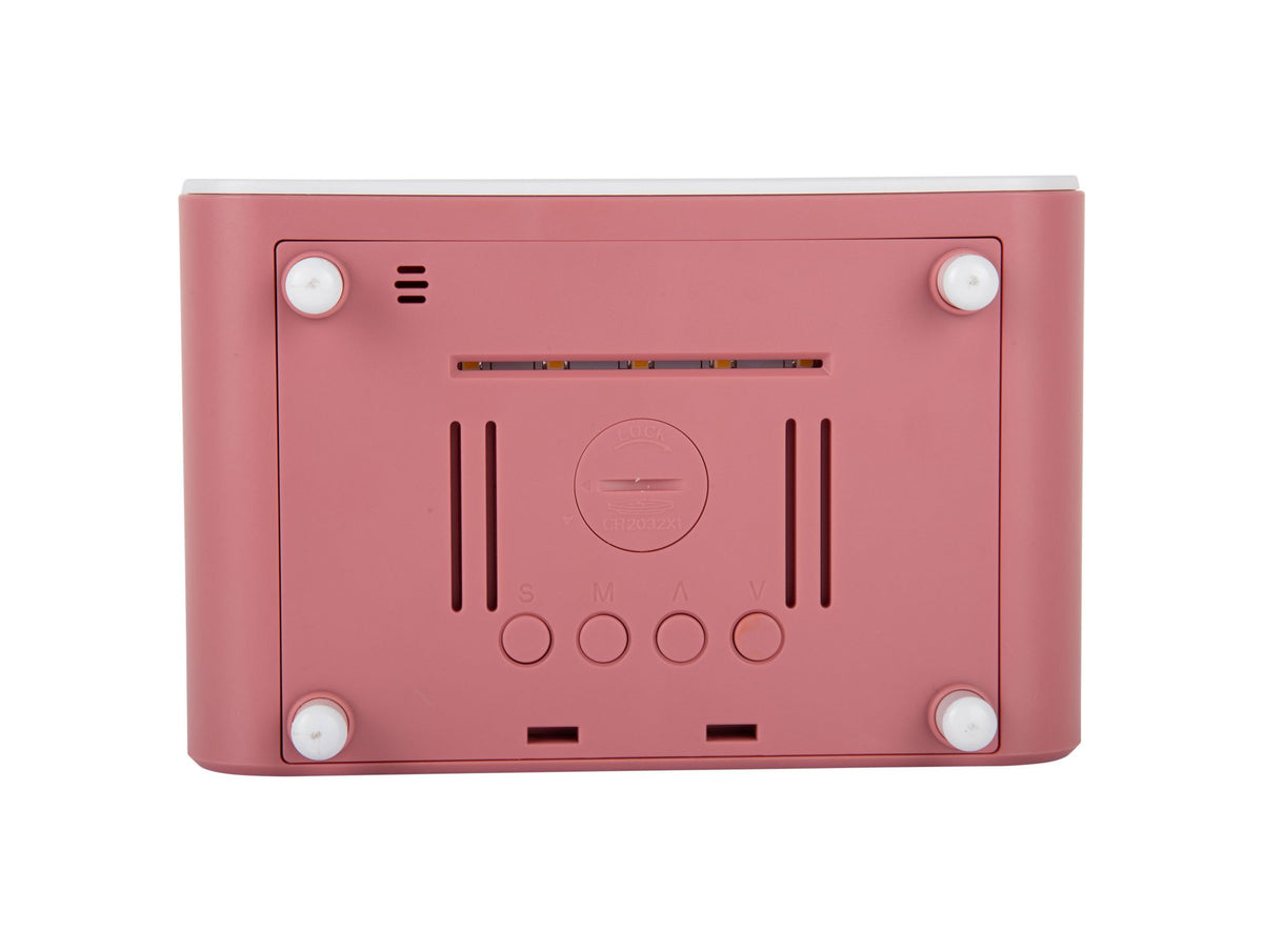 Wekker met dikke LED en telefoonoplader