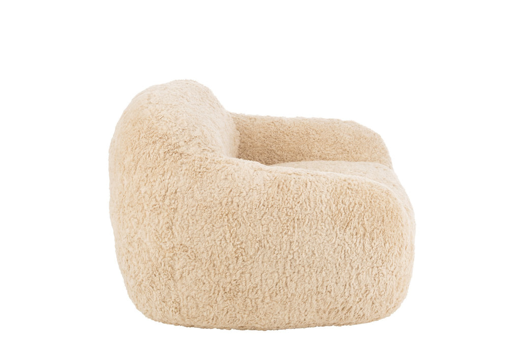 J-Line Bankschaap Polyester Creme Small