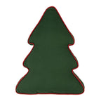 Sierkussen Kerstboom 38x40x4 cm Groen Polyester