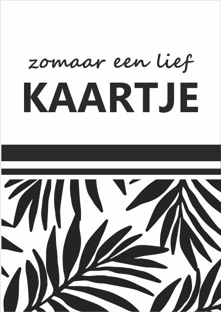 Zomaar een kaartje - wenskaart