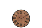 J-Line klok Nue - mdf/ijzer - naturel - small - Ø 40 cm