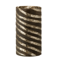 J-Line vaas Strepen Rond - glas - zilver - small - 28 cm hoog