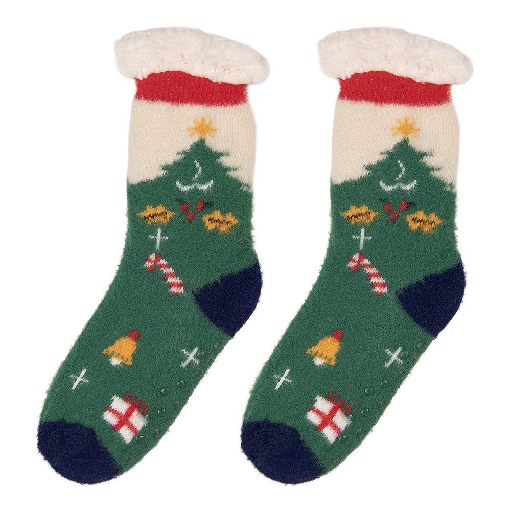 Kerstsokken one size Groen Synthetisch