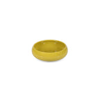 Kom 16xH5,5cm mosterdgeel Billie - Set van 2