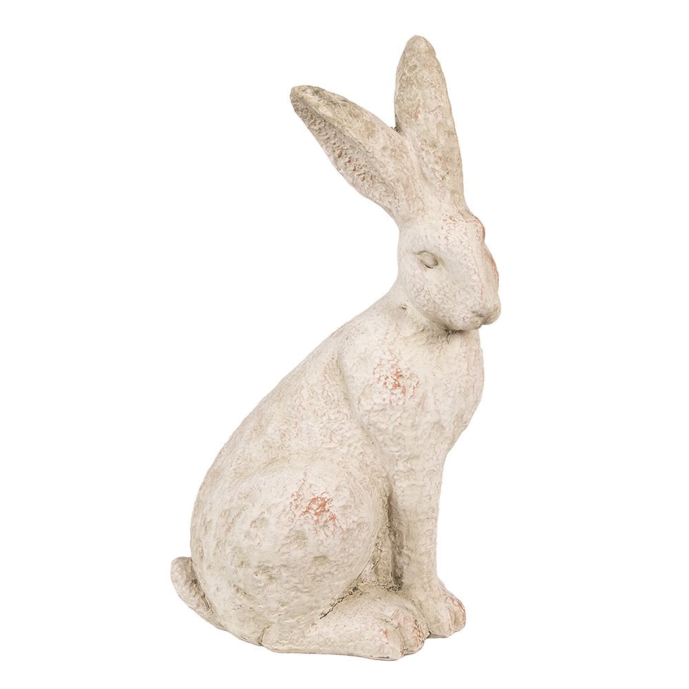 Decoratie Beeld Konijn 19x15x35 cm Beige Steen