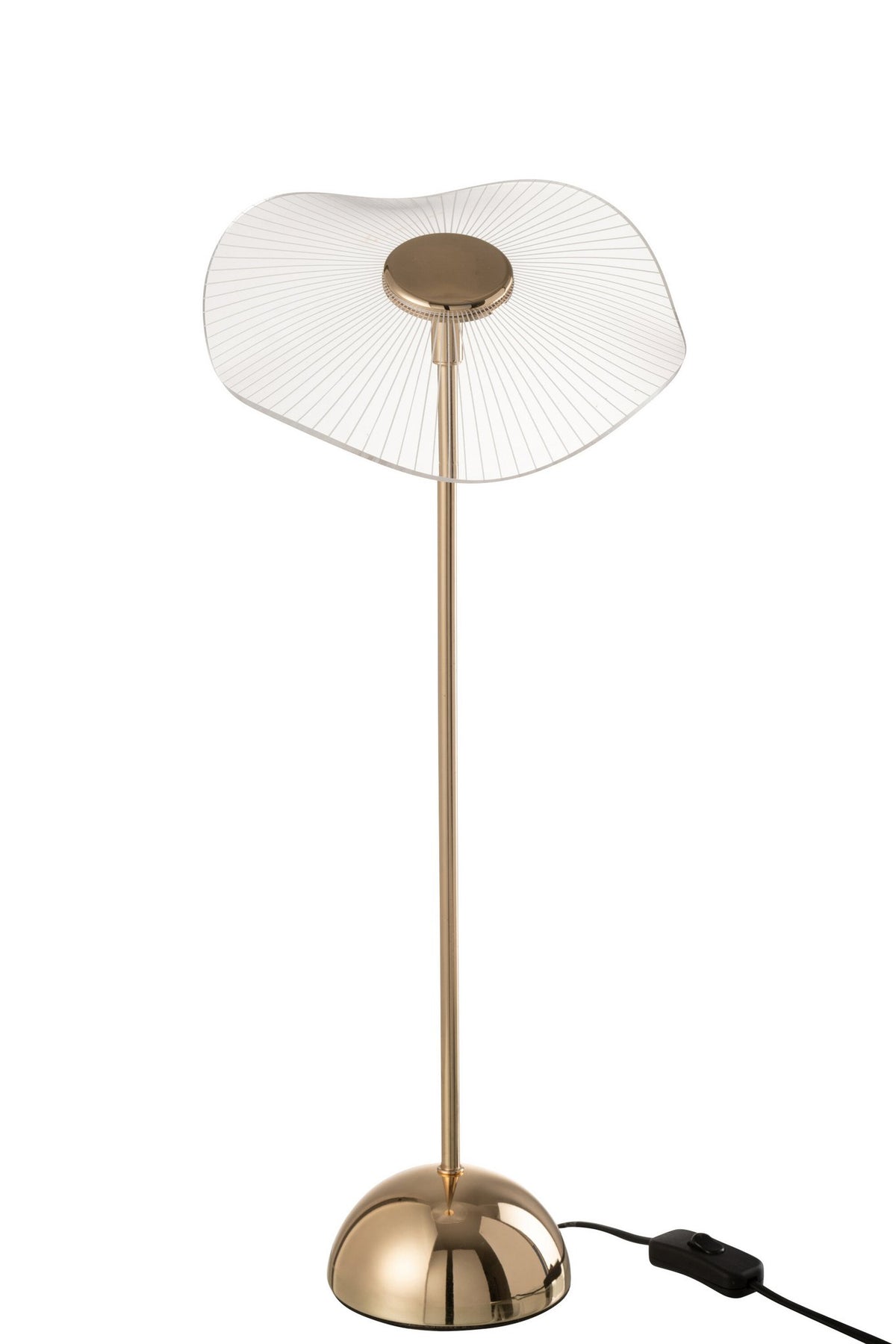 J-Line Tafellamp Led Bloem Metaal/Plastiek Goud Large