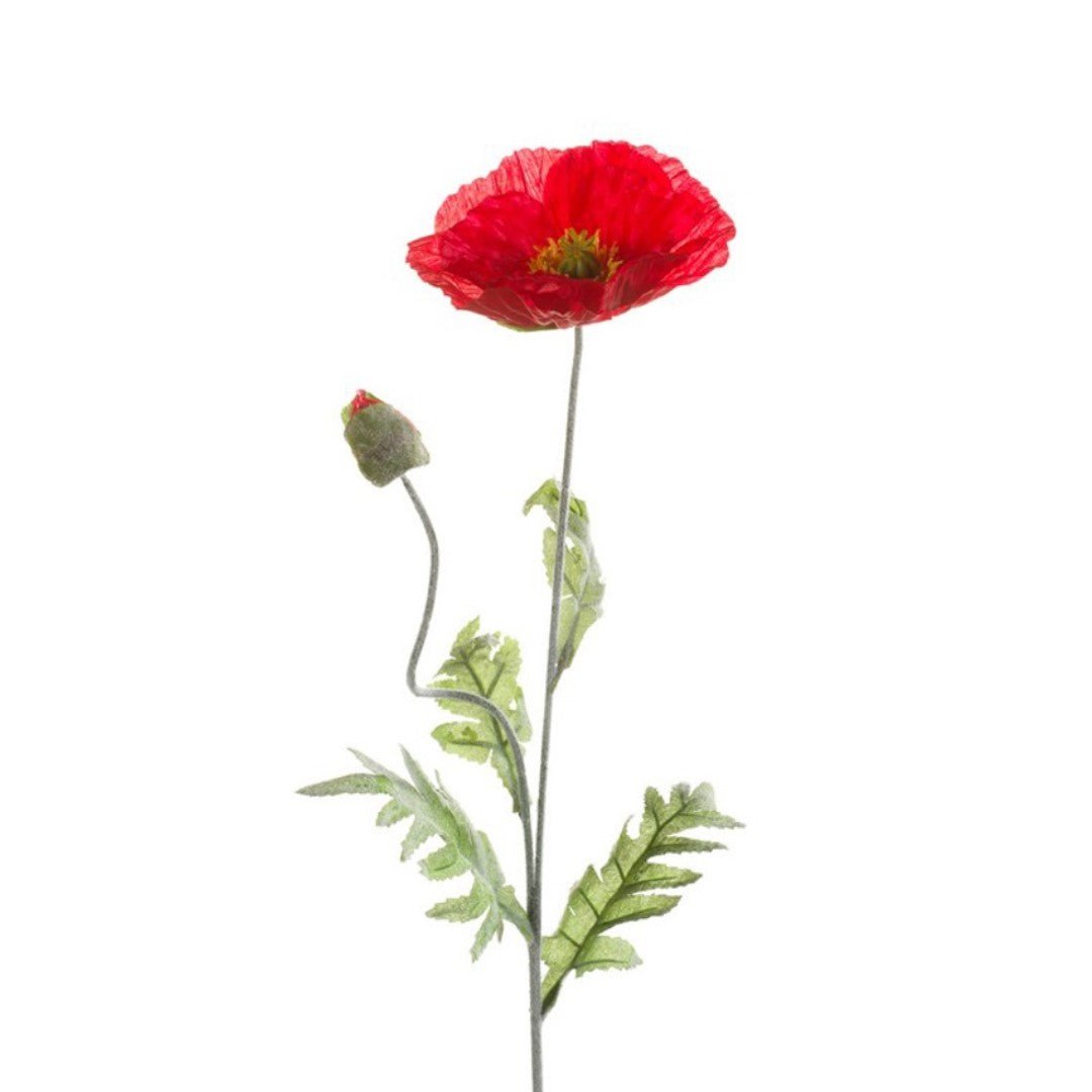 Kunstklaproos tak rood 70 cm