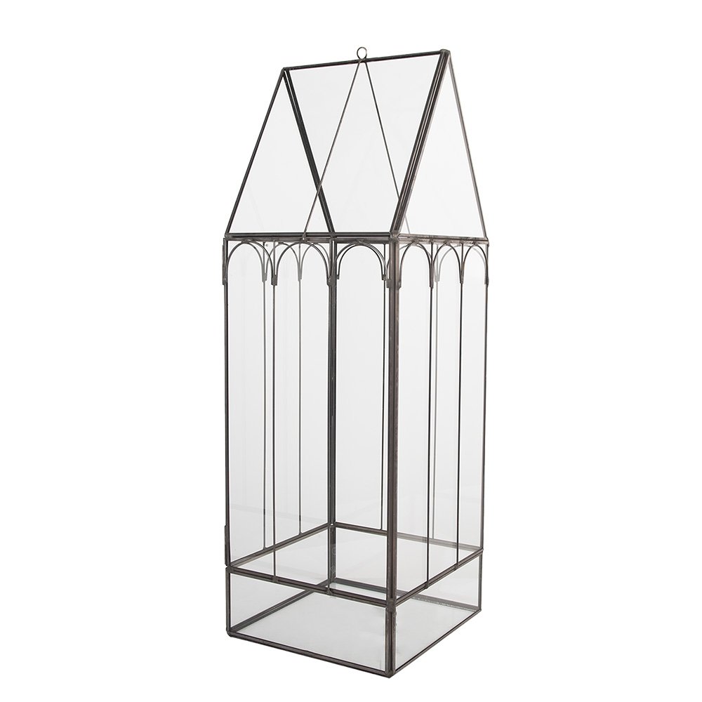 Decoratie KweekKastje 15x15x45 cm transparant metaal