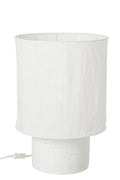 J-Line Tafellamp - cement - wit - large