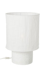 J-Line Tafellamp - cement - wit - large