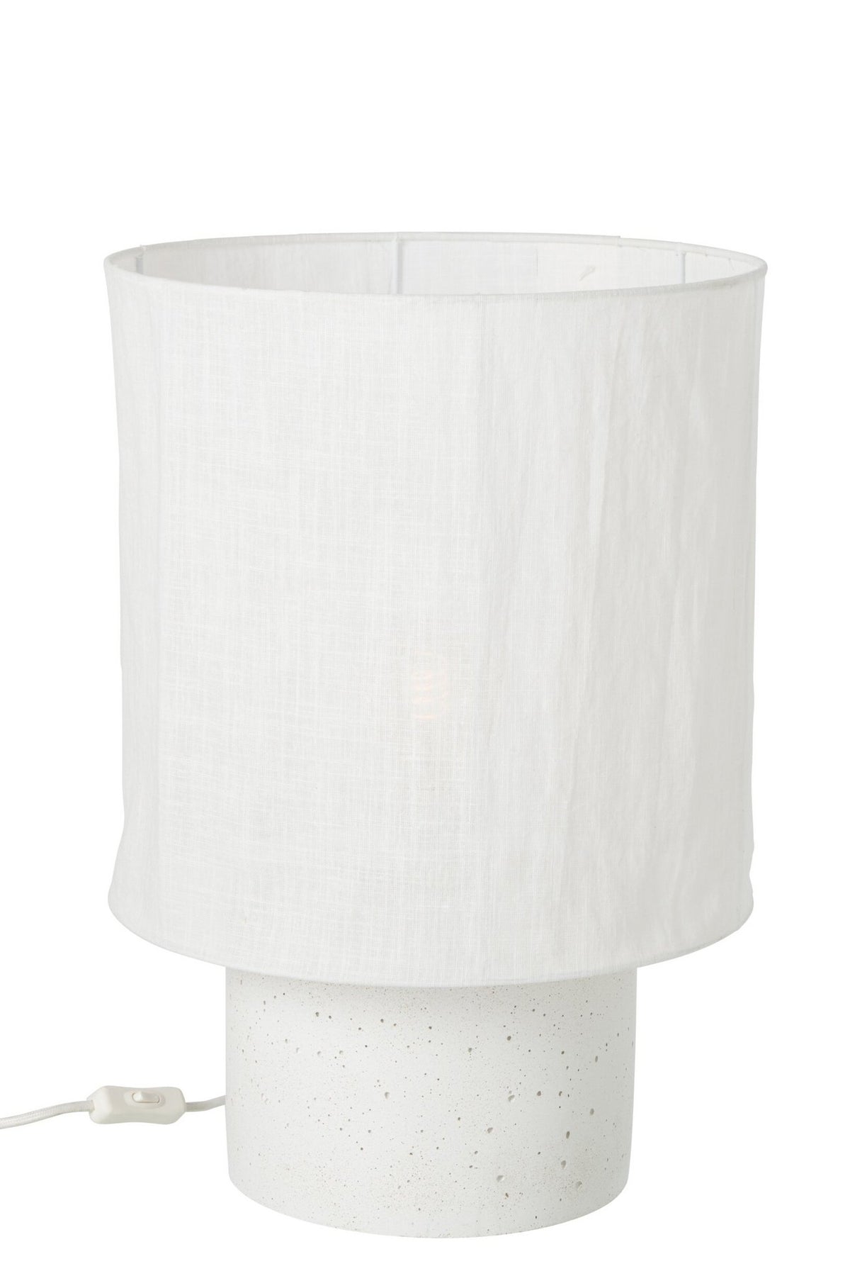 J-Line Tafellamp - cement - wit - large