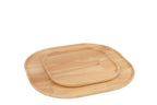 J-Line decoratie plateau - hout - naturel - L