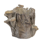 Bloempot 19x17x16 cm Bruin Steen