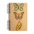 Duurzaam Houten Notitieboek – Komoni – Butterflies – Gerecycled papier
