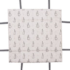 Broodmand 35x35x8 cm Beige Grijs Katoen Konijn