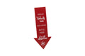 Houten pijl Hallo Weihnachtsmann 55x23cm rood/wit