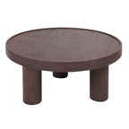 Salontafel Tias ø70 cm - Espresso Mangohout