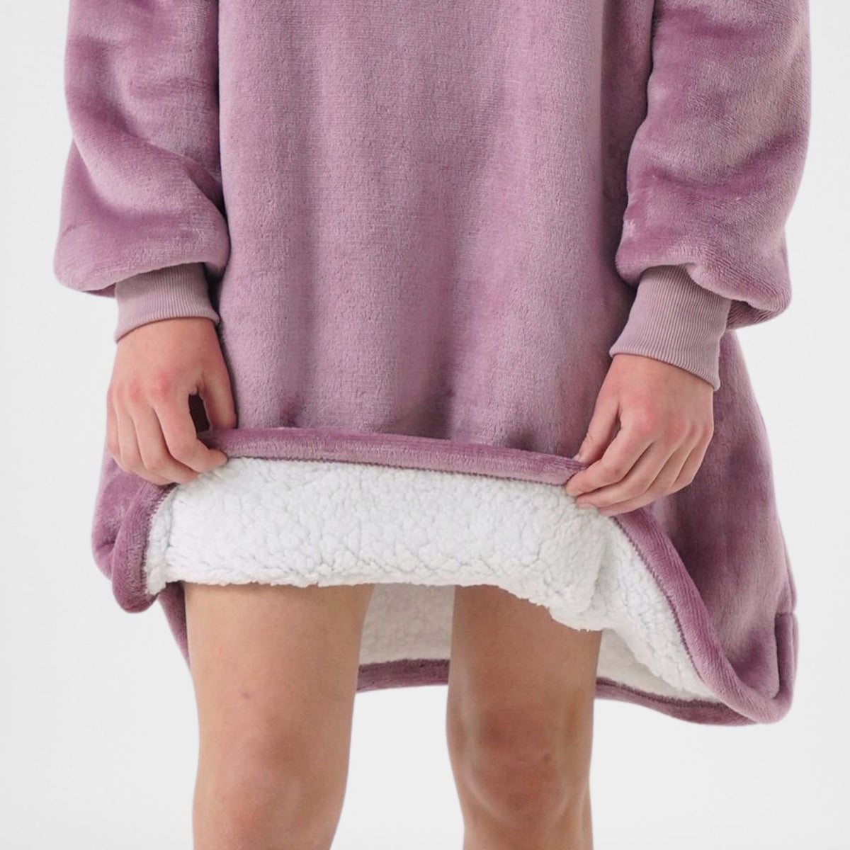 Textino FEM - Hoodie 60x90 cm - Tienermeisjes - Dusky Orchid - Paars