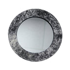 Spiegel rond standaard koe zwart/wit 25cm*