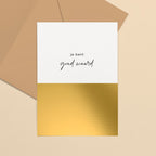 Wenskaart goudfolie | Goud waard