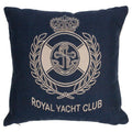 Gobelin kussen navy royal yacht club 45x45cm