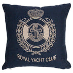 Gobelin kussen navy royal yacht club 45x45cm
