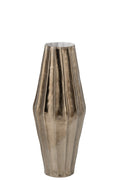 J-Line Vaas - aluminium - goud - small